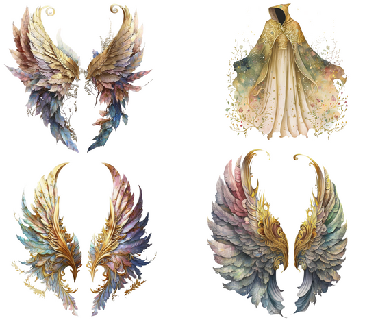 #20-111 Colorful Angel wings