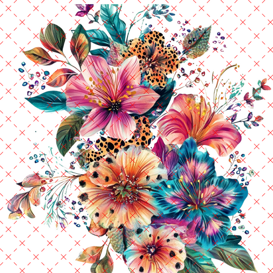 10X10 - TUMBLER FLORAL WRAP