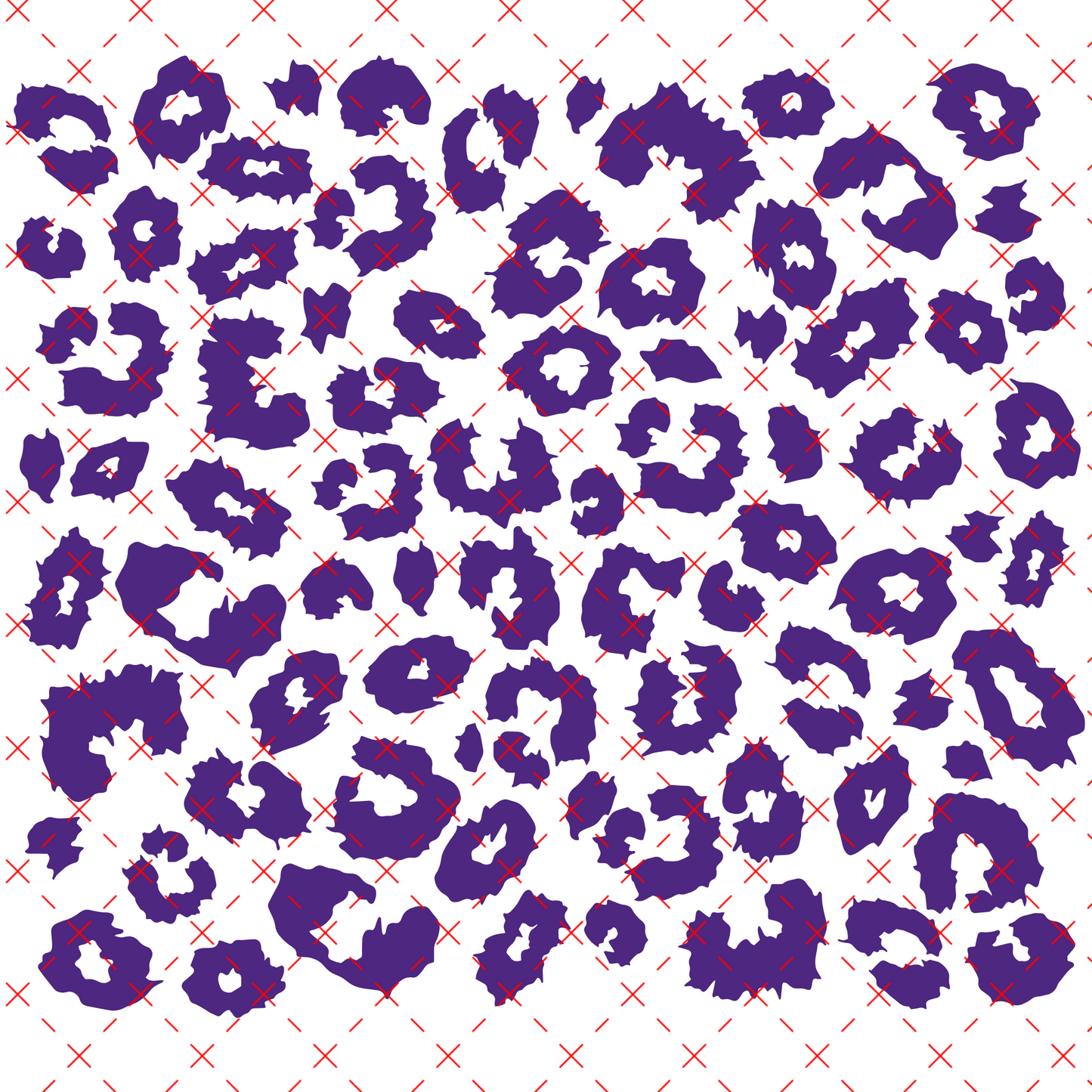 #20-Jagged Leopard PURPLE Big Sheet