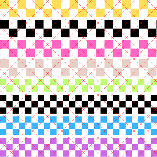 10X10-44 COLOR ME CHECKERED