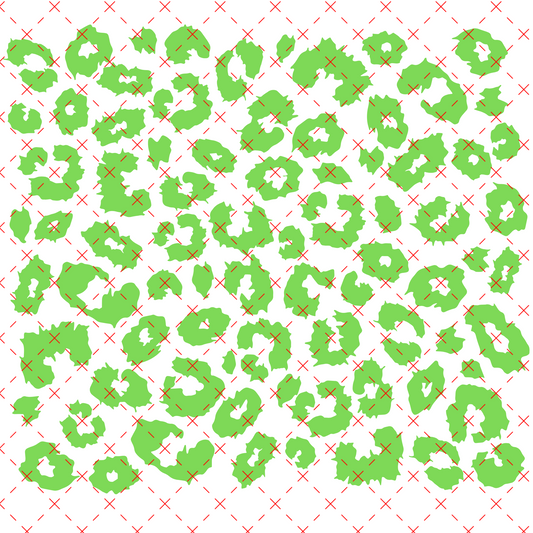 #20-Jagged Leopard GREEN Big Sheet