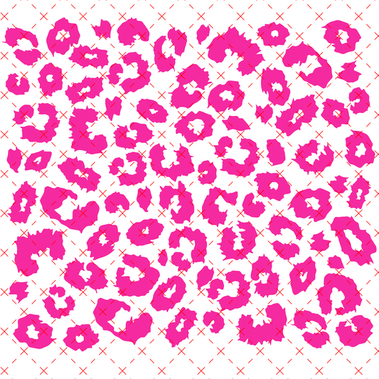 #20-Jagged Leopard PINK Big Sheet