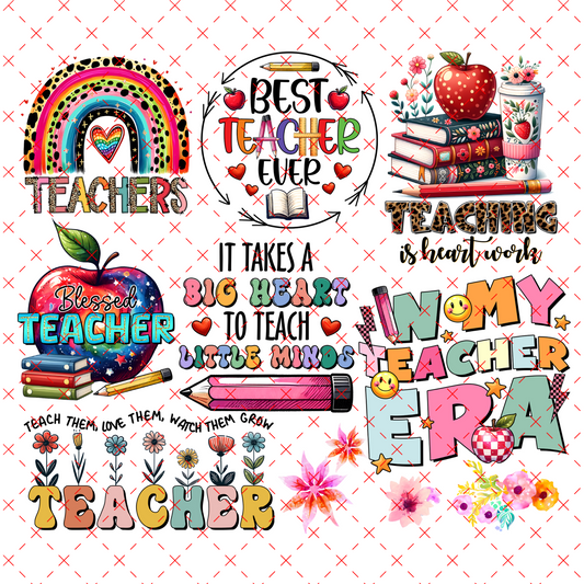 20 -TEACHER DECAL SHEET