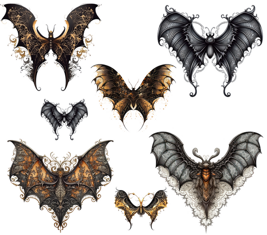 #20-4 9.3x8.2 Steampunk Butterflies