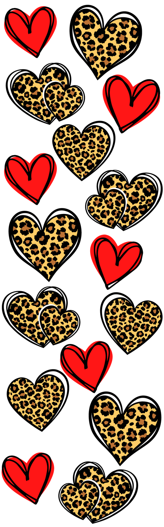 Red Hearts w Leopard Pen Wrap