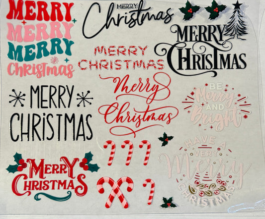 Christmas Words Elements