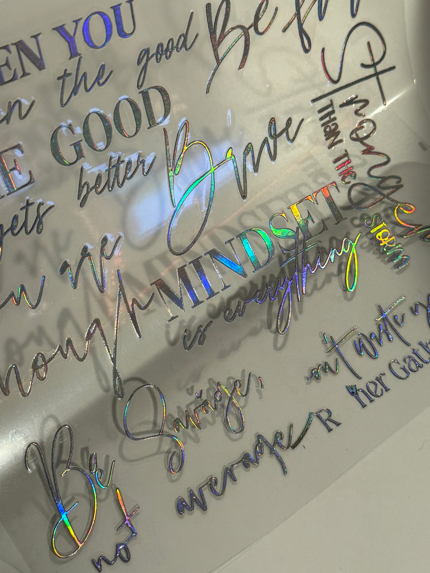 Holographic Sheet of Words