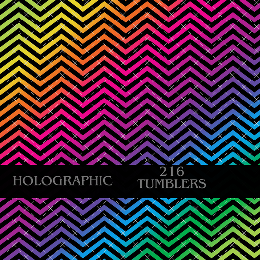 NEON CHEVRON HOLOGRAPHIC