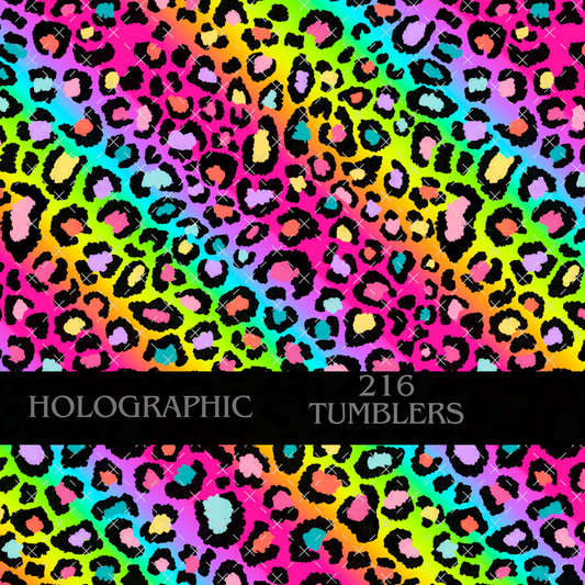 NEON LEOPARD BIG HOLOGRAPHIC