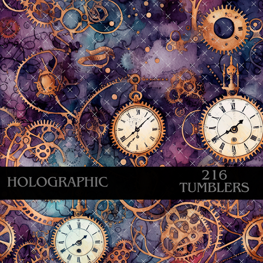 PURPLE STEAMPUNK HOLOGRAPHIC