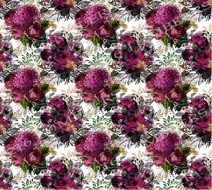 V052 MAGENTA FLORAL