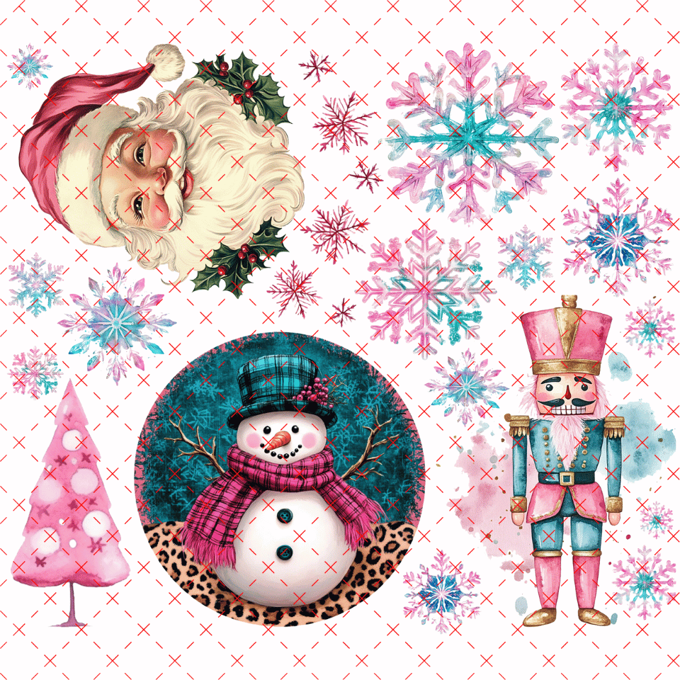 10X10 - PINK CHRISTMAS VIBES