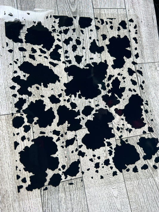 9.3x8.2 Cowhide Sheet Black - Large