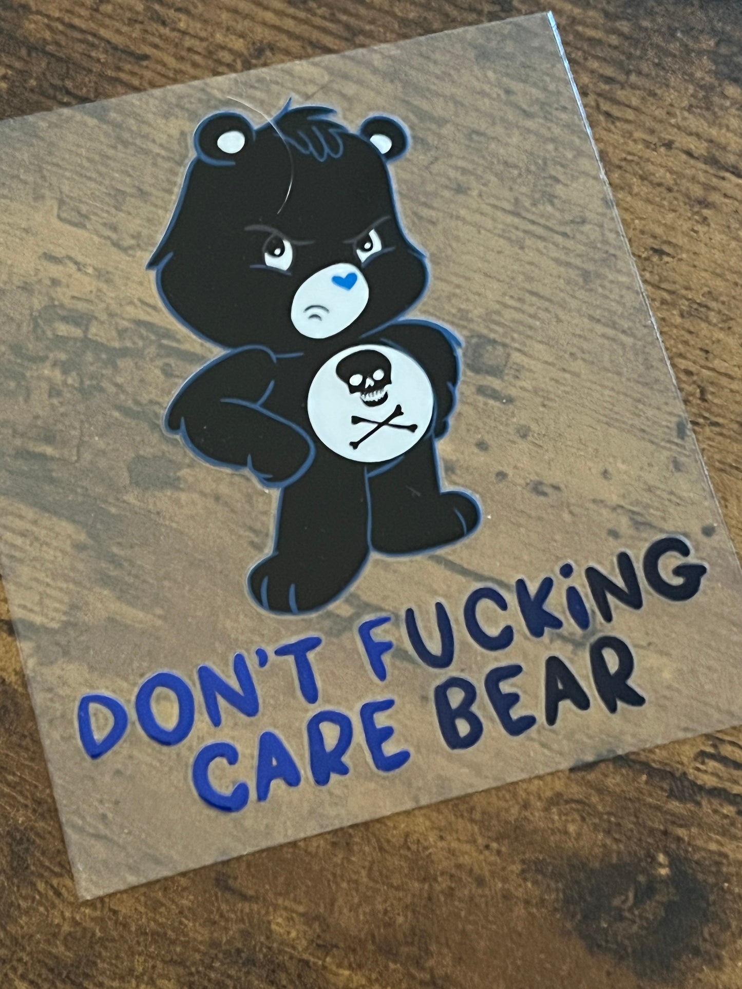 Don’t Fucking Care Bear Black
