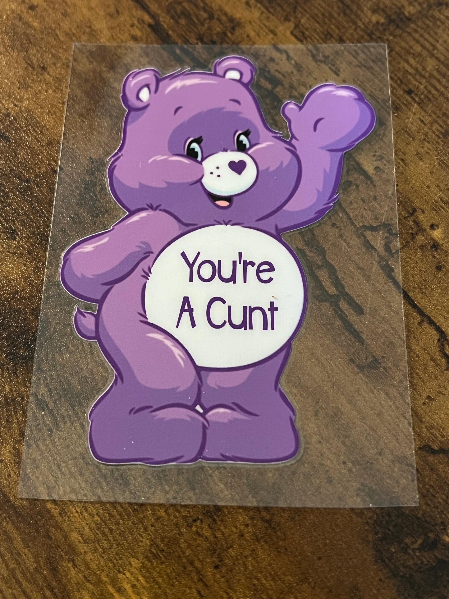 Swear Bear Youre a Cunt Decal